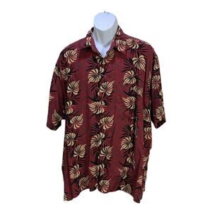 Natural Issues Hawaii Button Down Casual Shirt Size XL Short Sleeve Beach